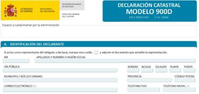 modelo declaracion catastral 2