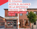 ALCANCE DE LA SENTENCIA 700/2026 DEL TS SOBRE LOS CAMBIOS DE USO